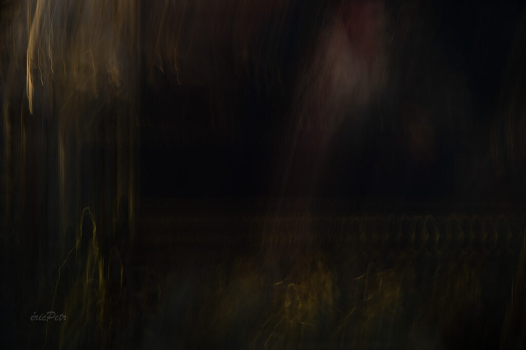 In situ kinetic photography, long exposure in photography