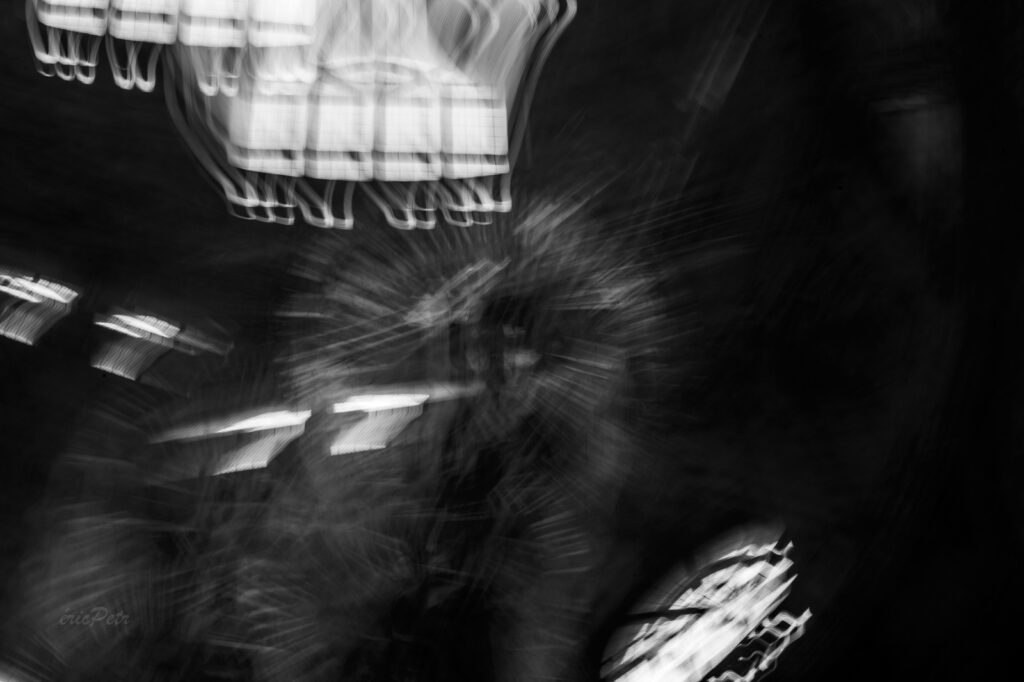 In situ kinetic photography, long exposure in photography